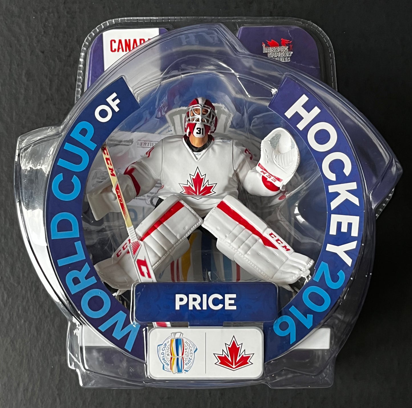 Carey Price Autographed Import Dragon figure Team Canada WCOH 2016