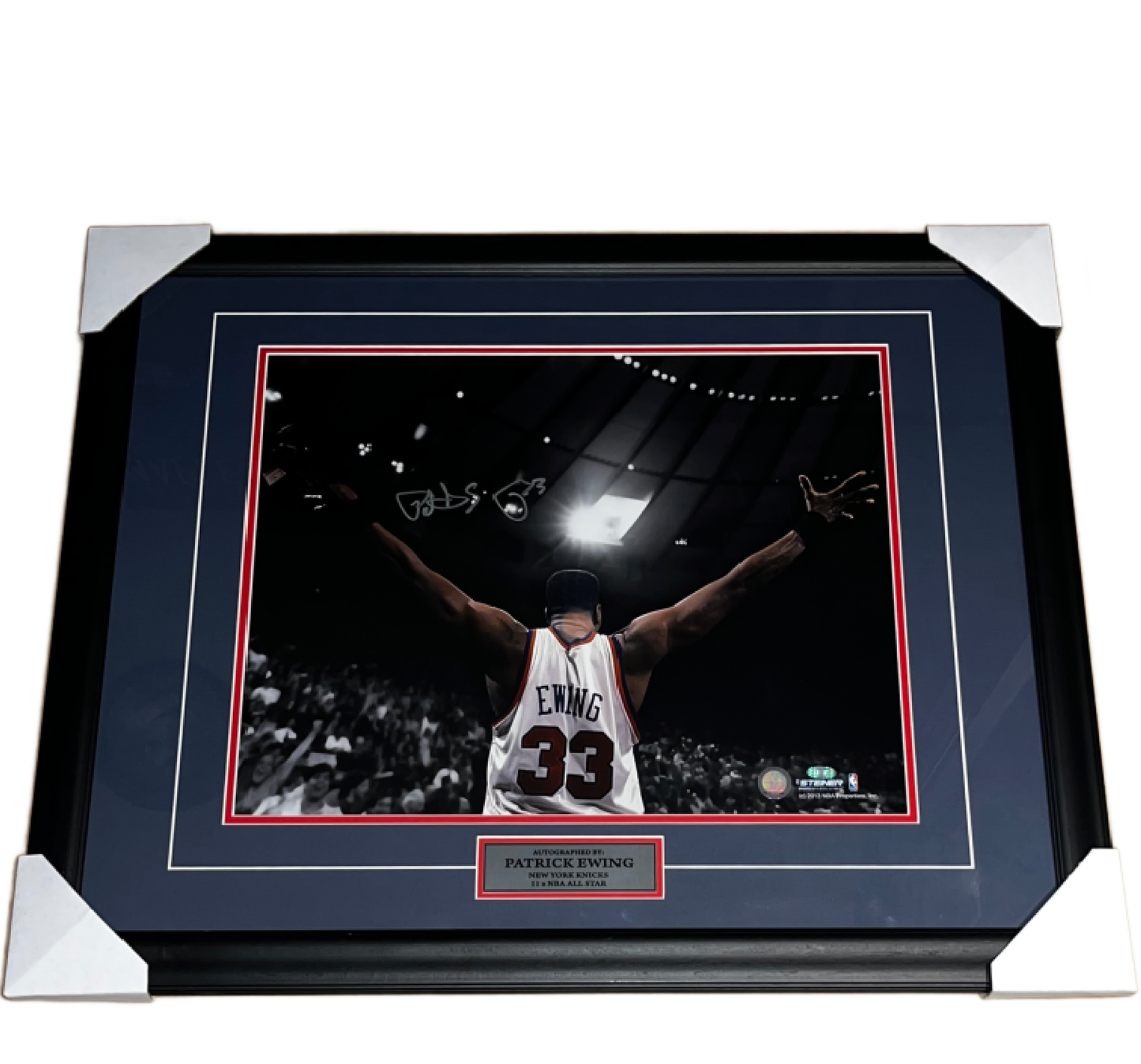 Patrick Ewing Autographed Framed 16x20 Steiner Sports
