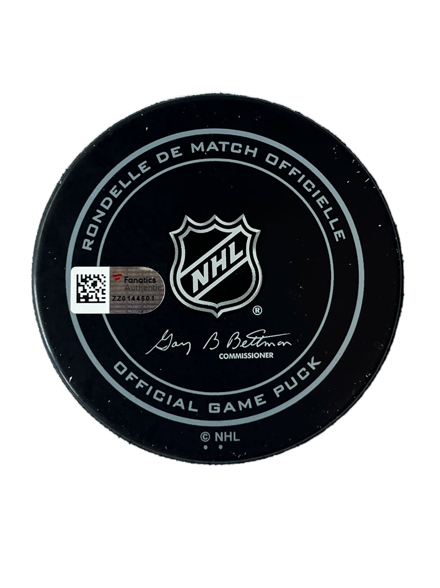 Ed Belfour Chicago Autographed Official Game Puck