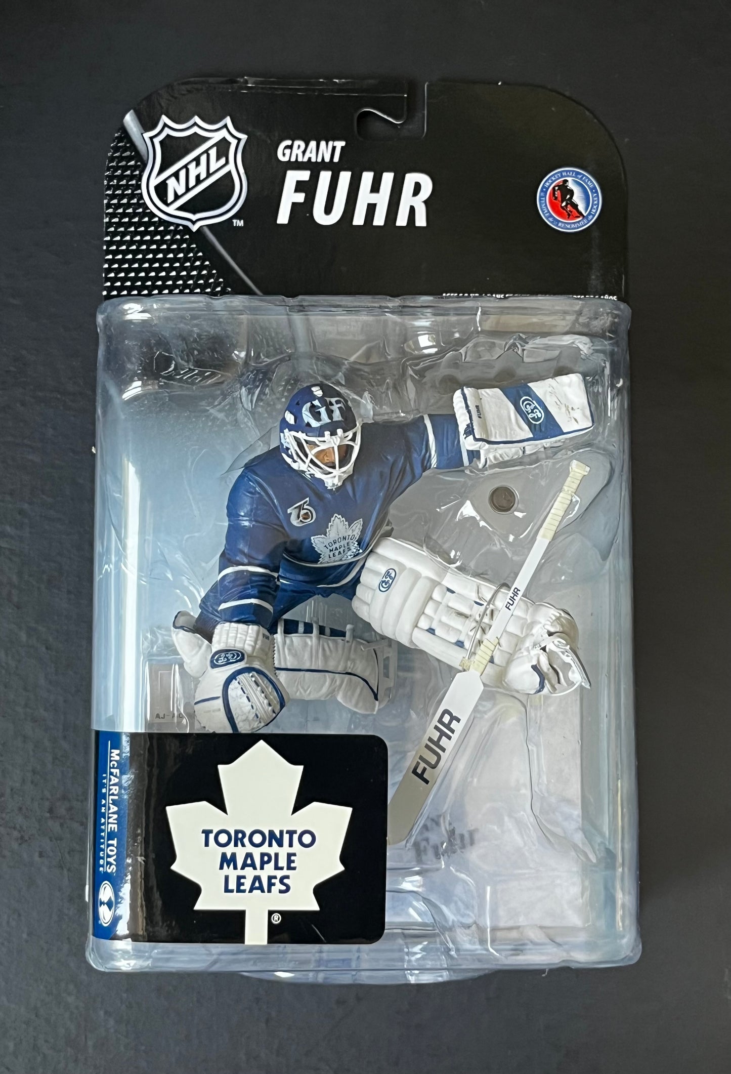 Grant Fuhr Autographed McFarlane Figure