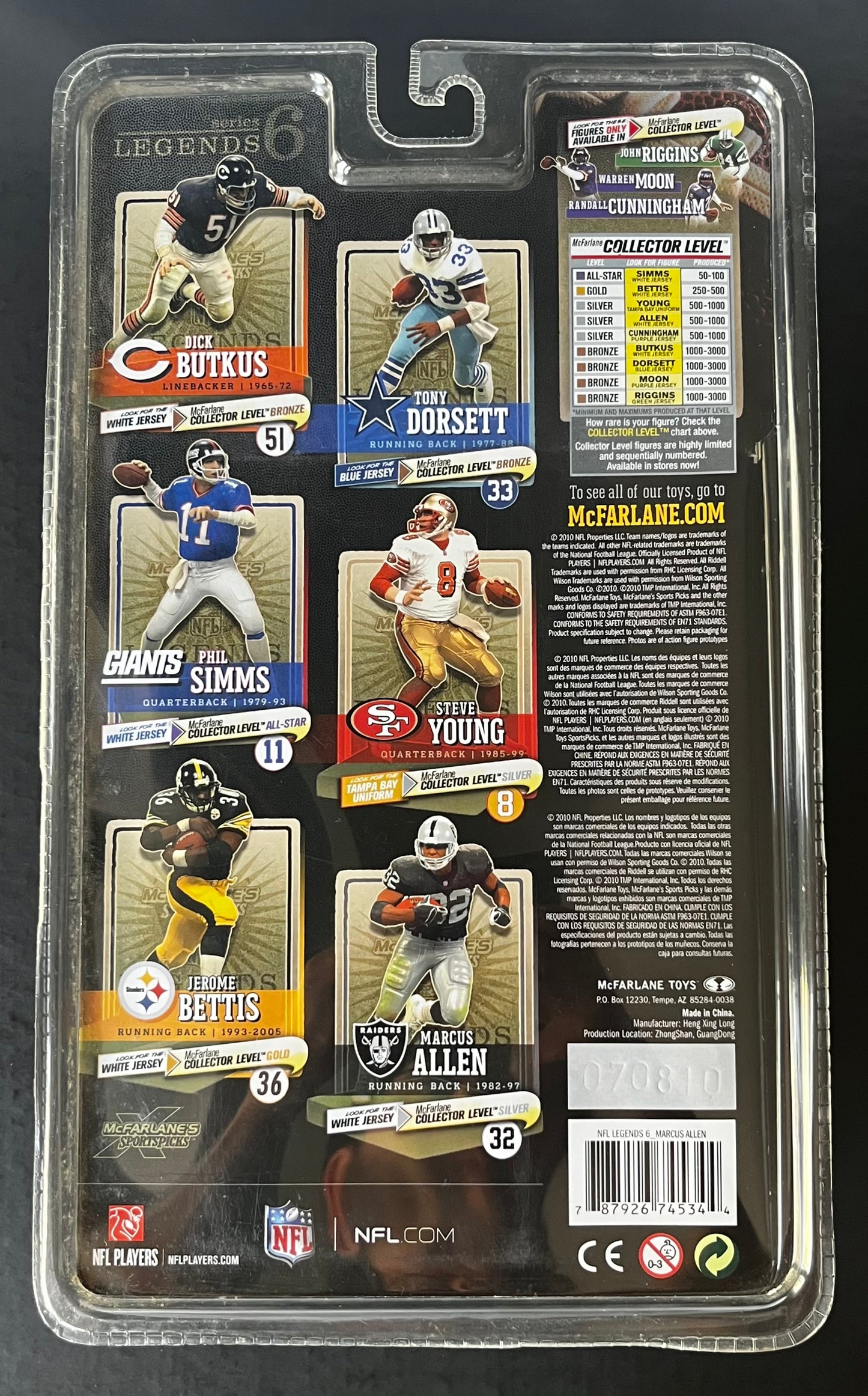 Marcus Allen Mcfarlane Figure NFL Legends Series 6