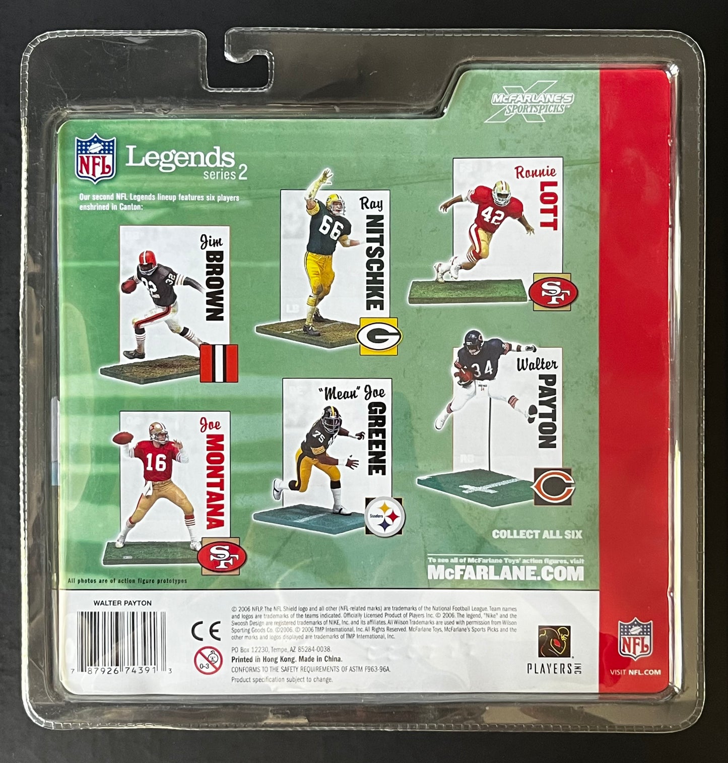 Walter Payton Mcfarlane Figure NFL Legends Series 2