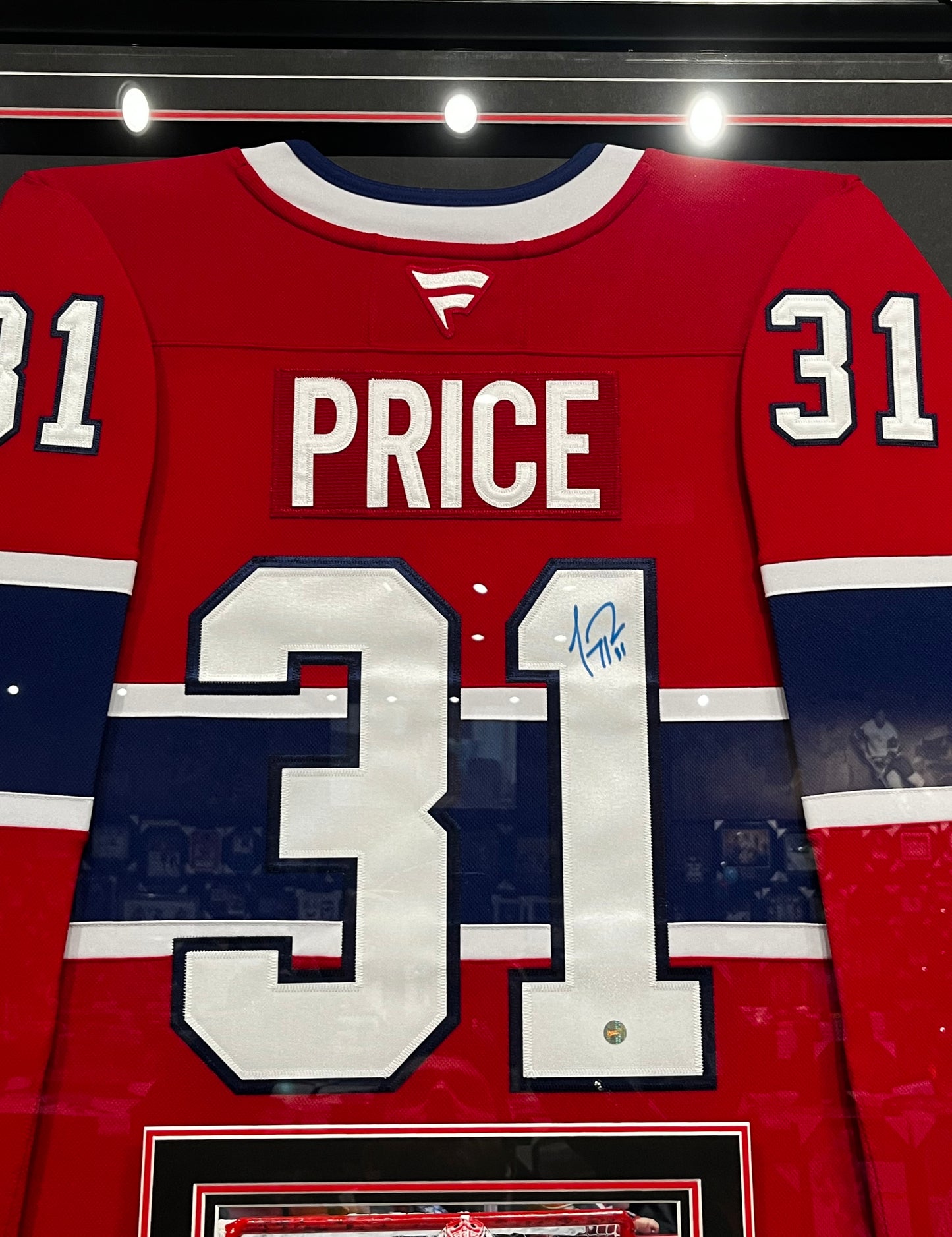 Carey Price Signed Framed Jersey Canadiens Red Fanatics Premium