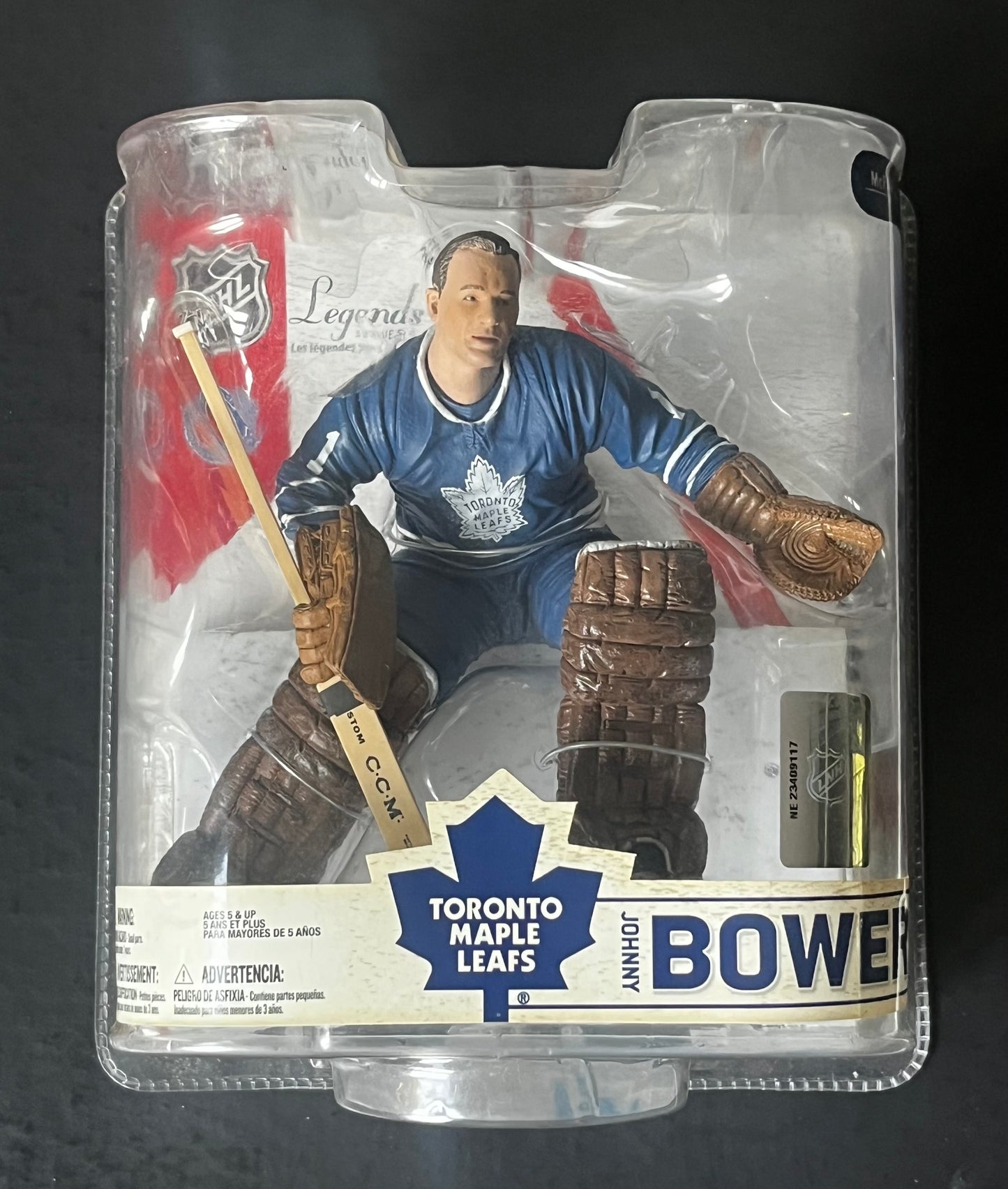 Johnny Bower Autographed McFarlane Figure