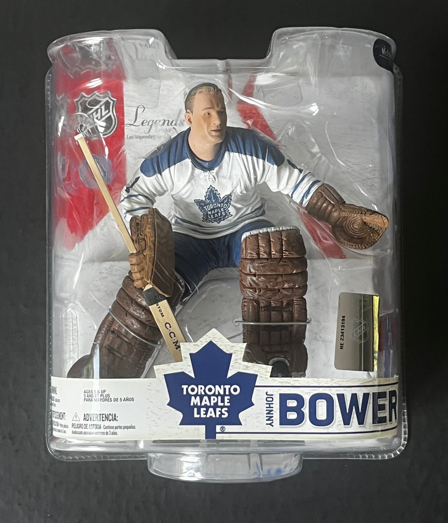 Johnny Bower Autographed McFarlane Figure