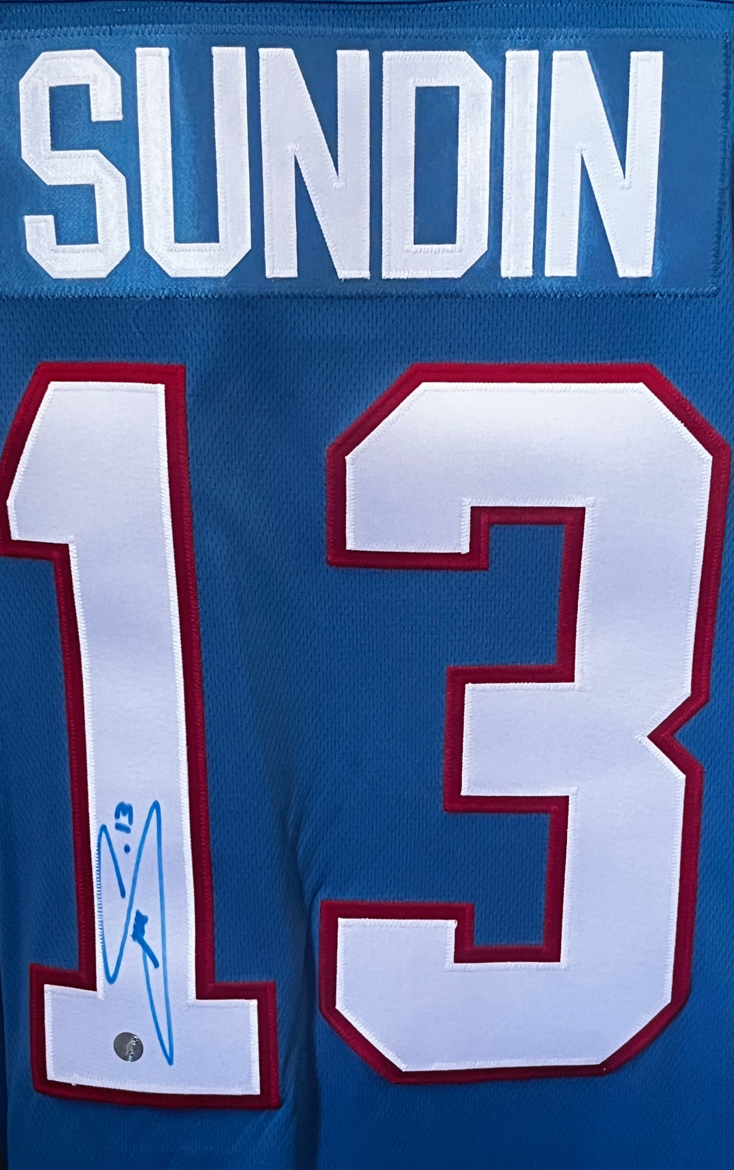 Mats Sundin Autographed Quebec Nordiques Fanatics Breakaway Jersey