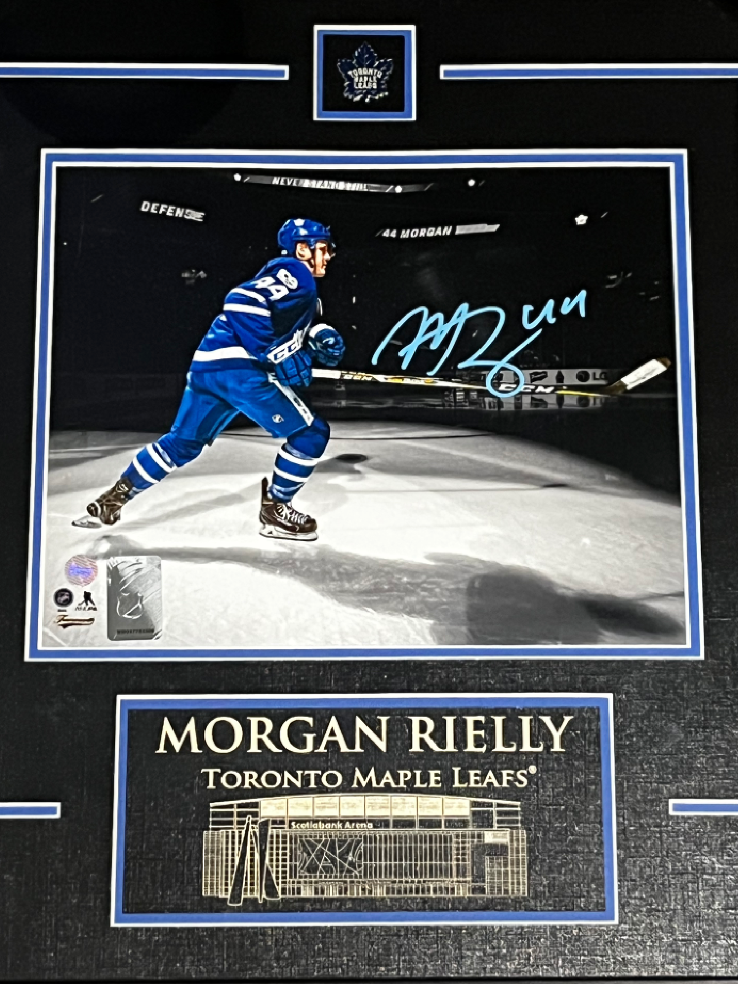 Toronto Maple Leafs Morgan Riely Autographed Framed 8x10