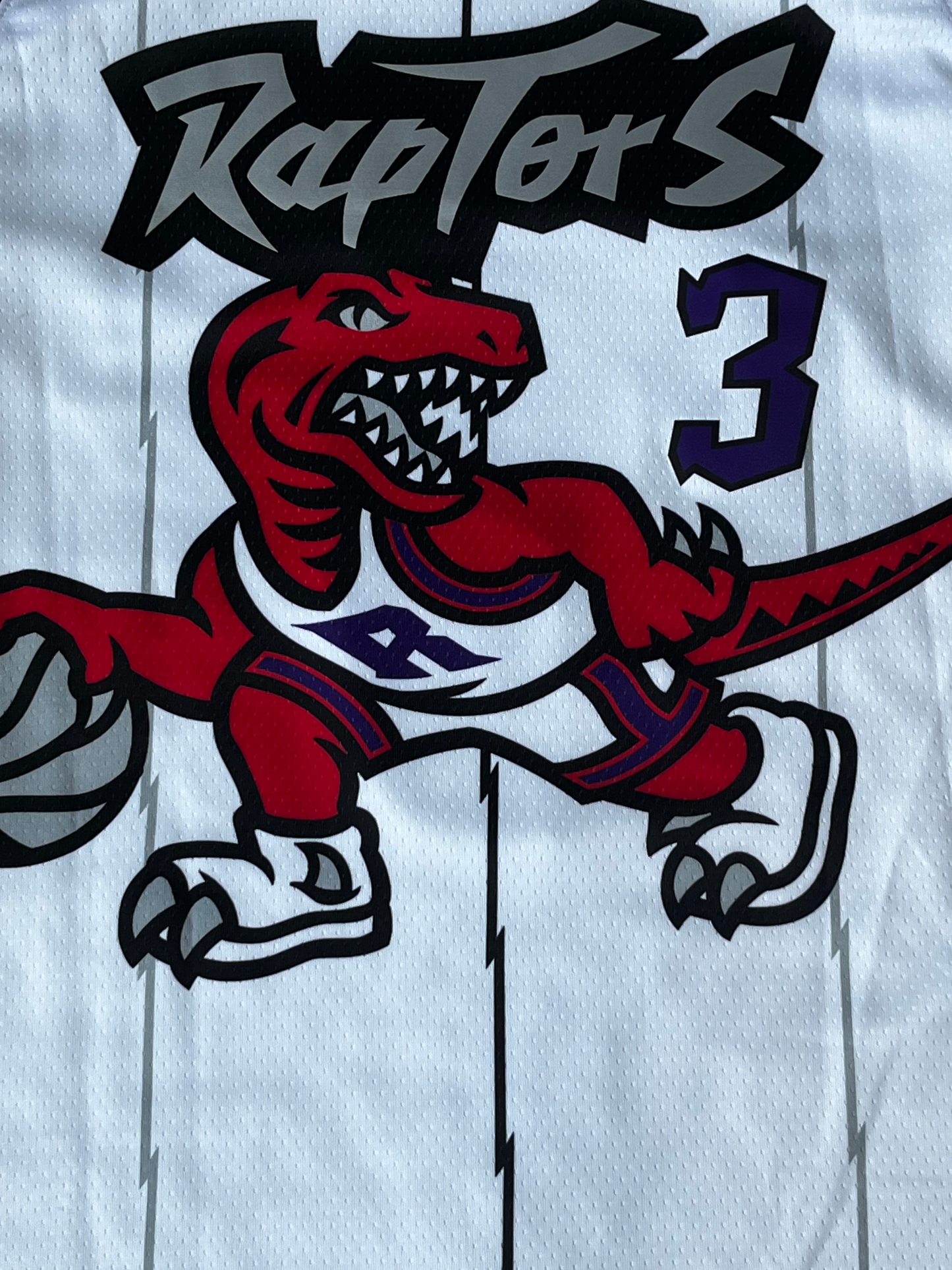OG Anunoby Toronto Raptors Autographed Retro Dino Basketball Jersey