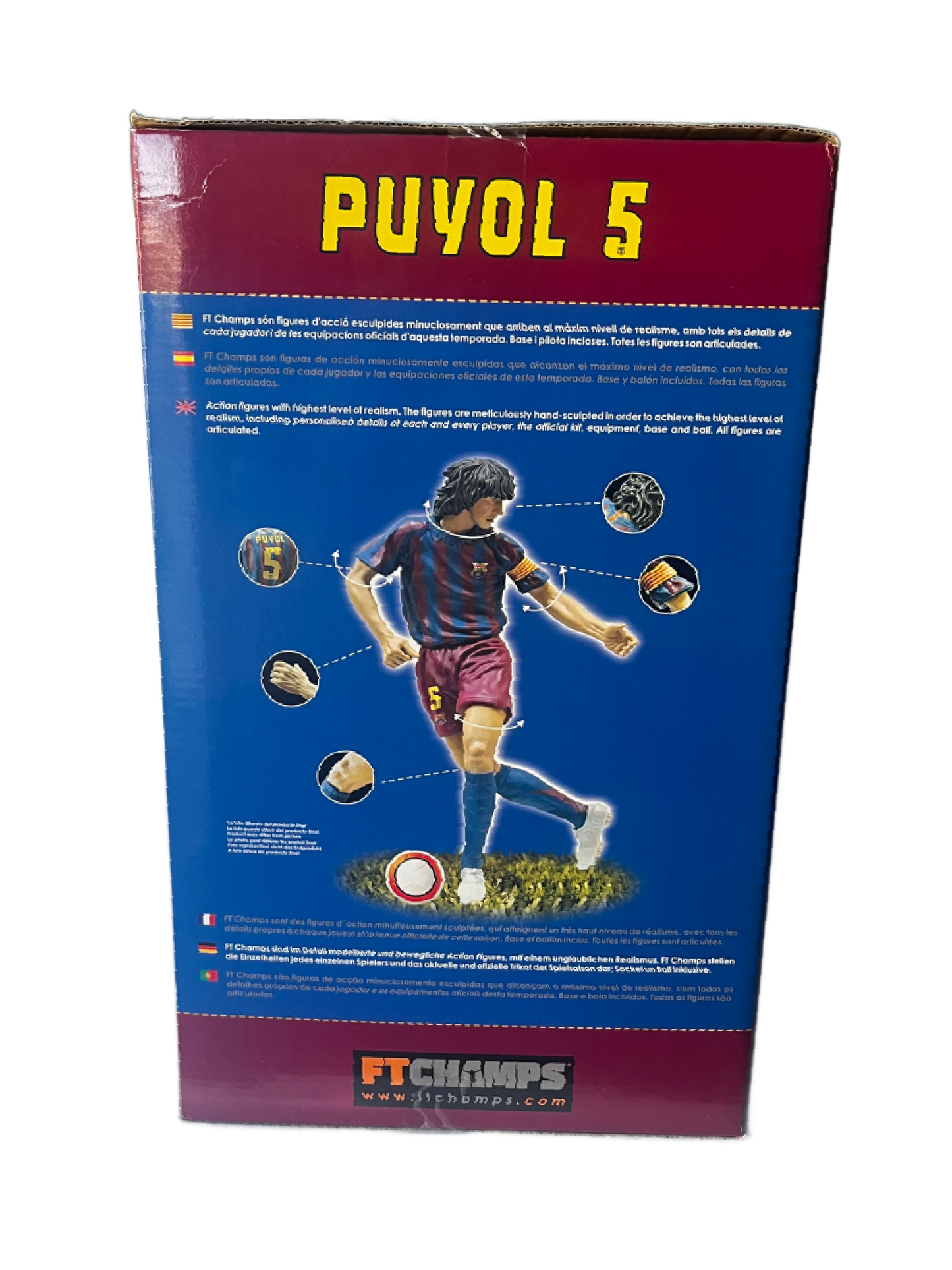 FT Champs Carles Puyol 5 FC Barcelona 12" Action Figure