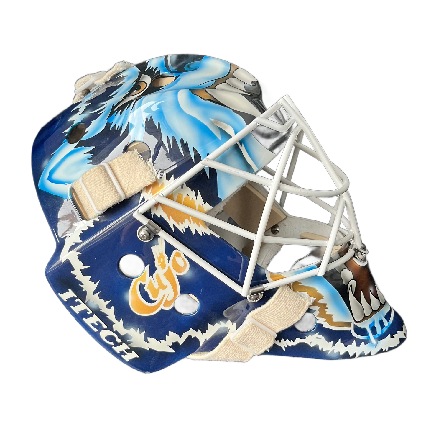 Curtis Joseph "Cujo" Full Size Edmonton Oilers Mad Dog Replica Goalie Mask