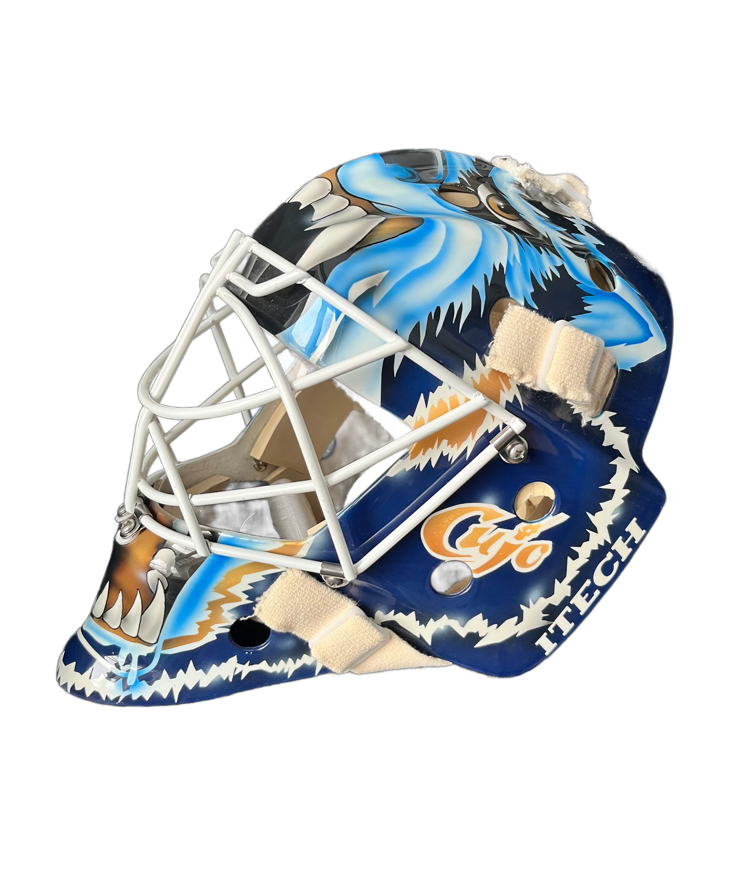 Curtis Joseph "Cujo" Full Size Edmonton Oilers Mad Dog Replica Goalie Mask