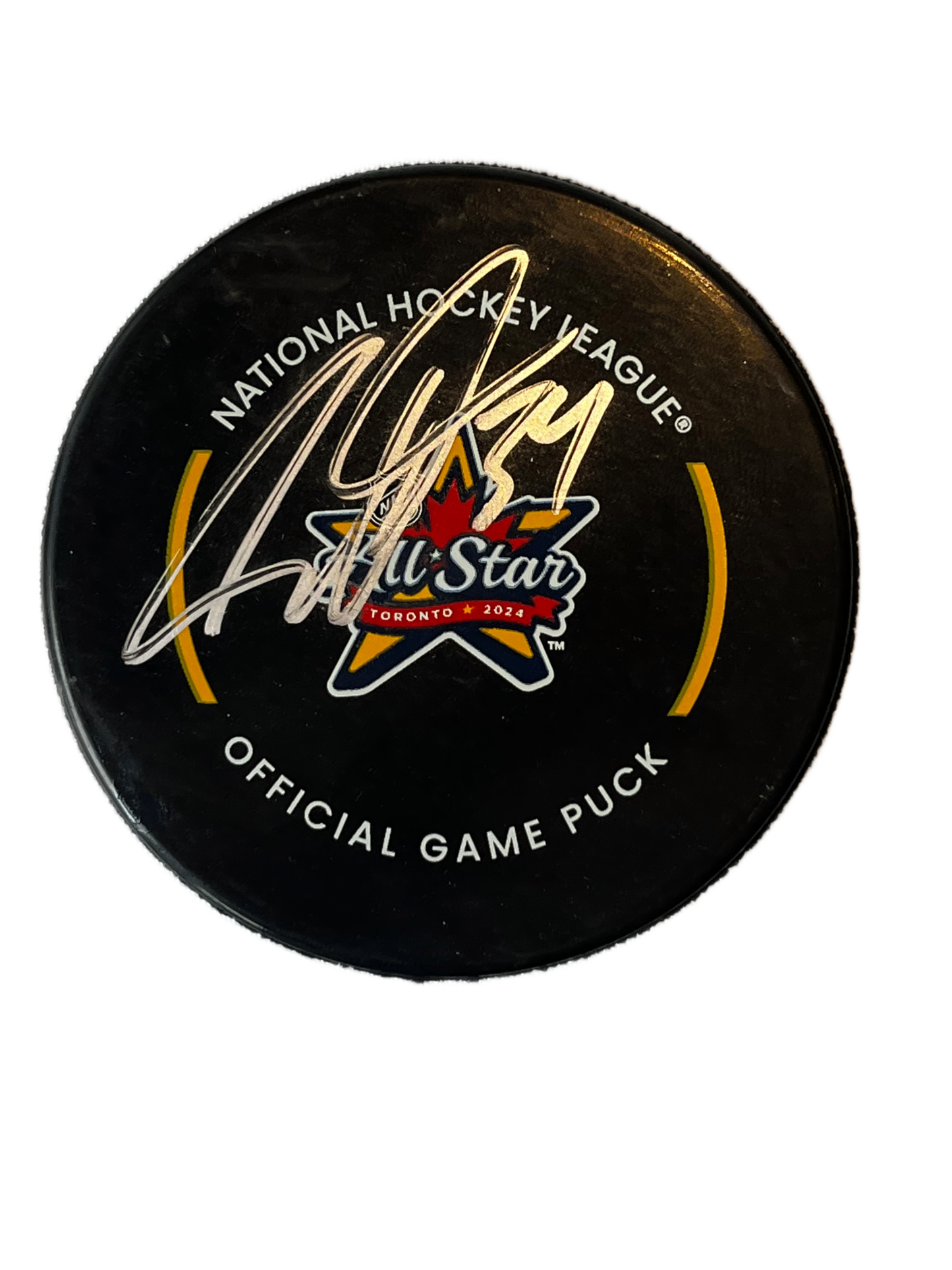 Auston Matthews Signed 2024 Allstar Game Model Puck