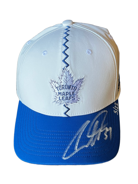 Auston Matthews Signed Toronto Maple Leafs Retro Hat #3/22