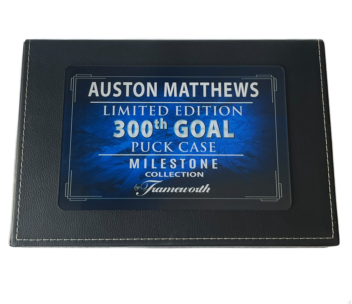 Auston Matthews Autographed Official Game Puck In Deluxe Case 300th Goal