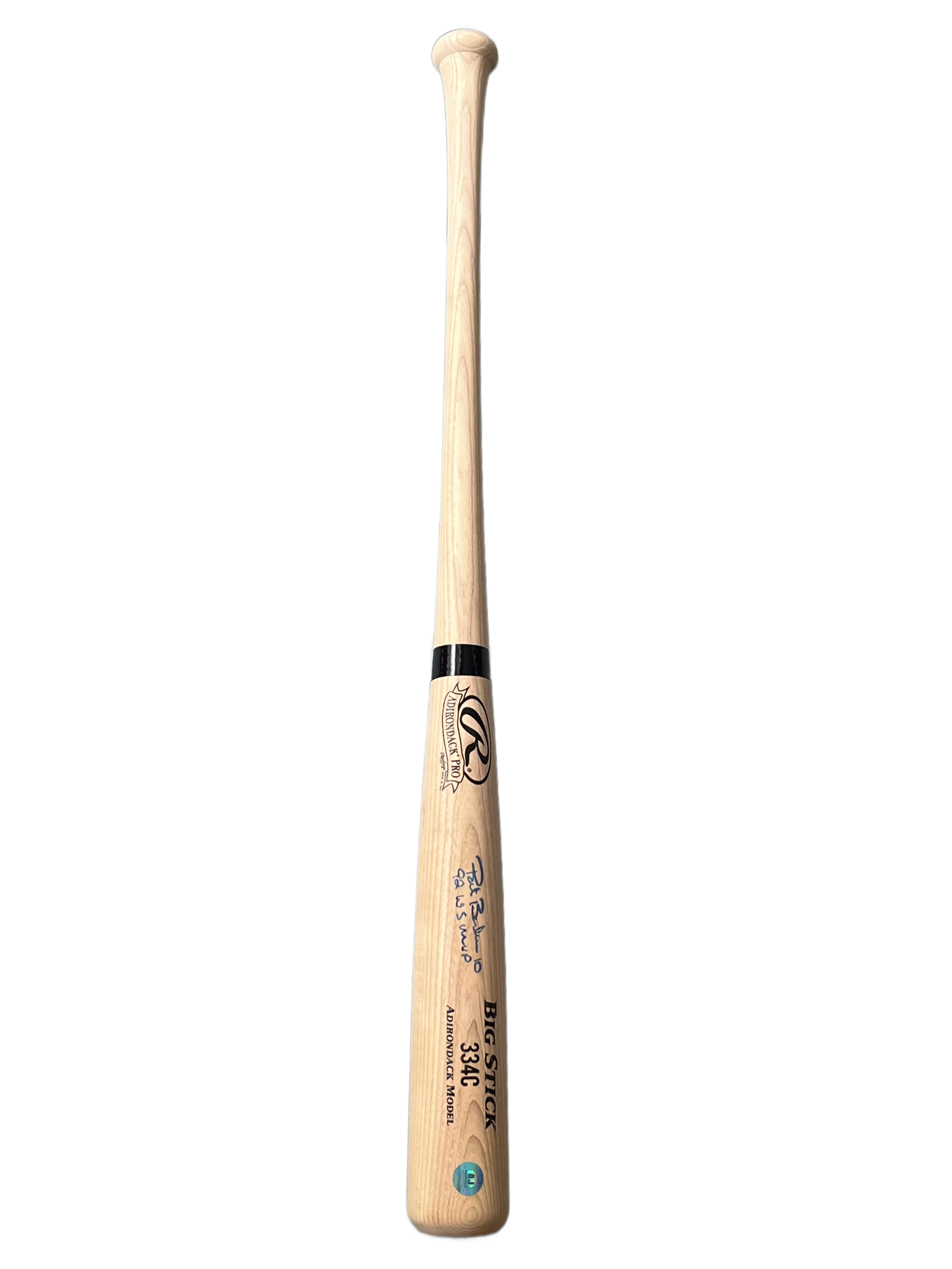 Pat Borders Baseball  Toronto Blue Jays Autographed 1992 Champs Big Stick 334C Bat