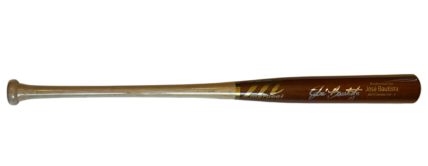 Jose Bautista Autographed Marucci Game Maple Bat