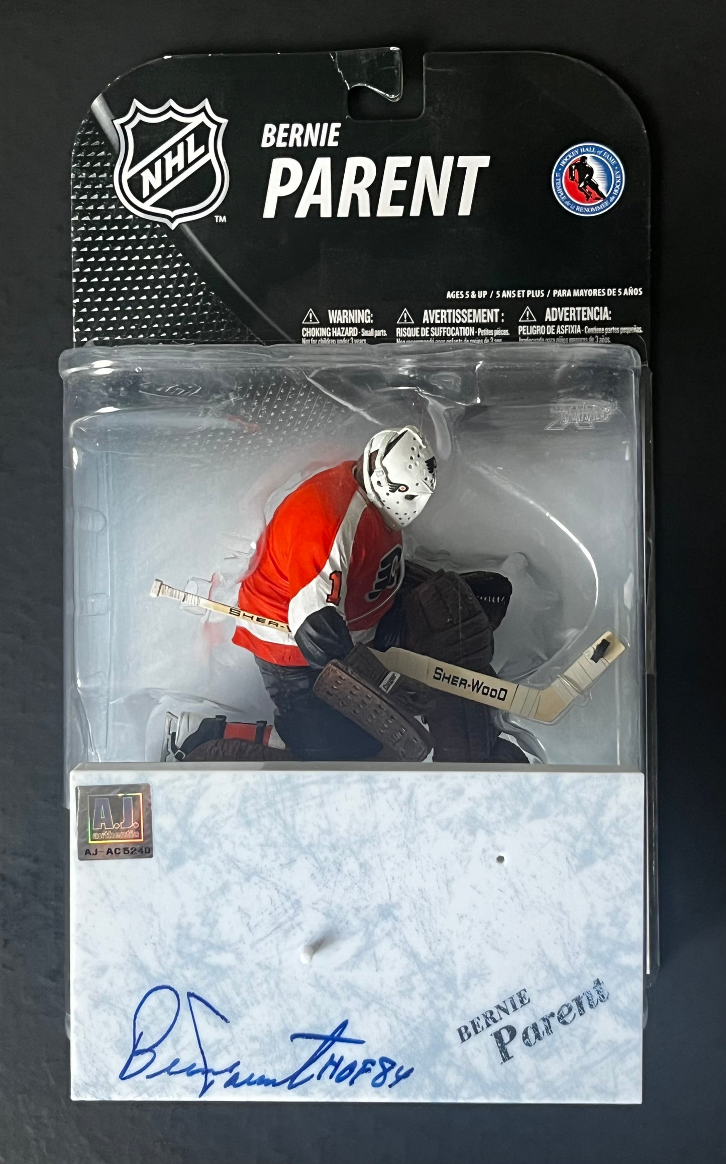 Bernie Parent Autographed McFarlane Figure