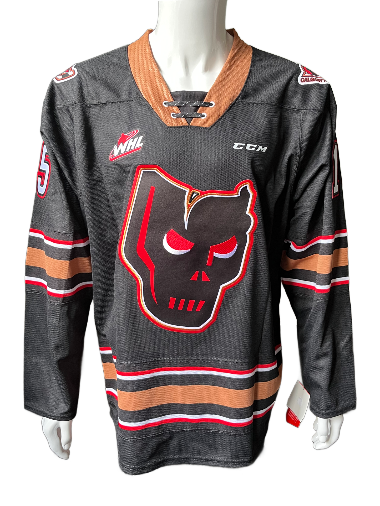 Bret Hitman Hart Autographed Calgary Hitman Jersey