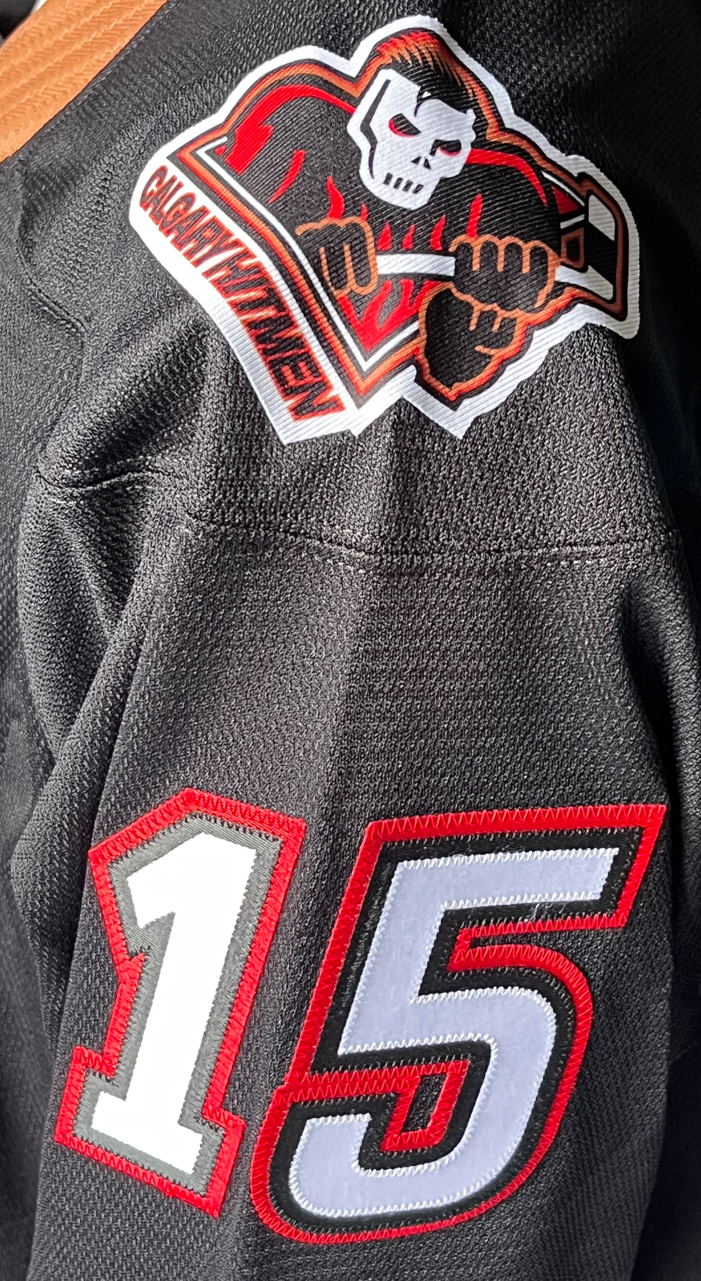 Bret Hitman Hart Autographed Calgary Hitman Jersey