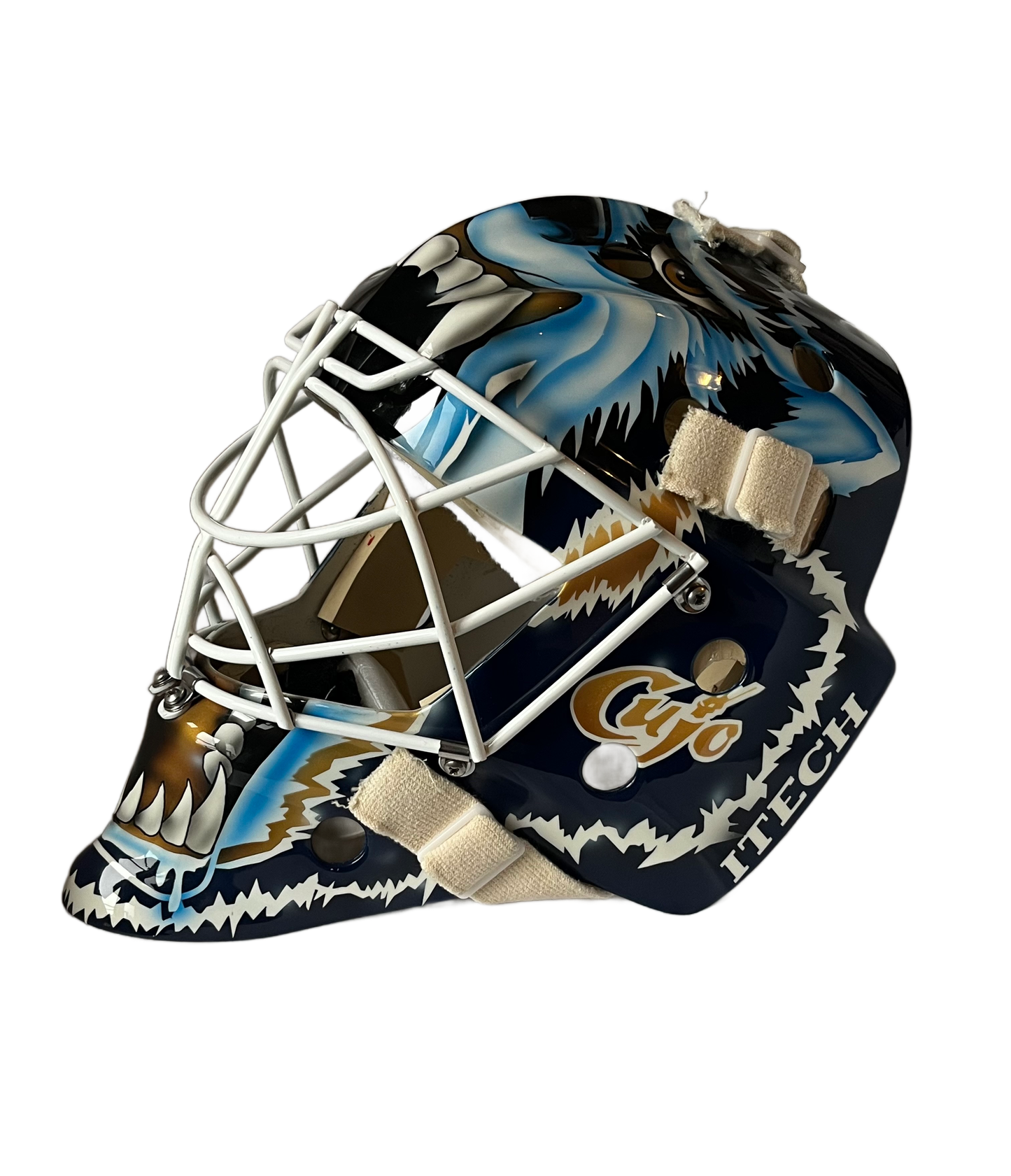 Curtis Joseph "Cujo" Autographed Full Size Edmonton Oilers Mad Dog Goalie Mask