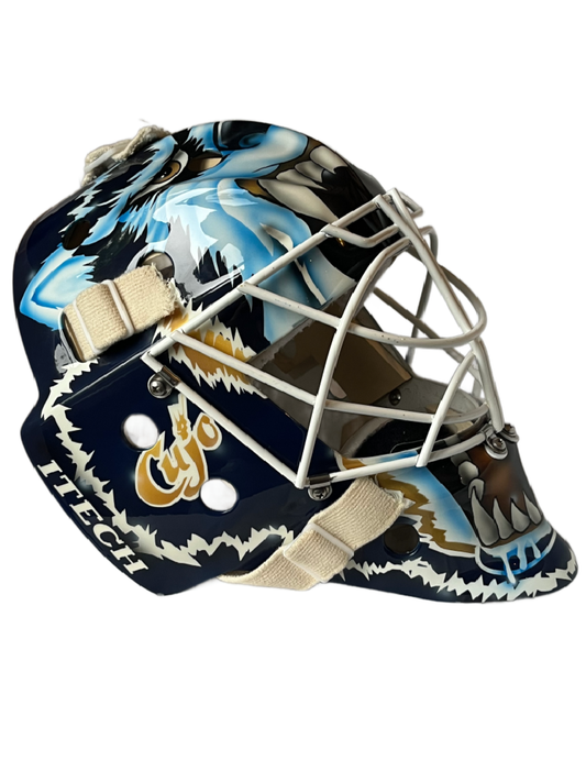 Curtis Joseph "Cujo" Autographed Full Size Edmonton Oilers Mad Dog Goalie Mask