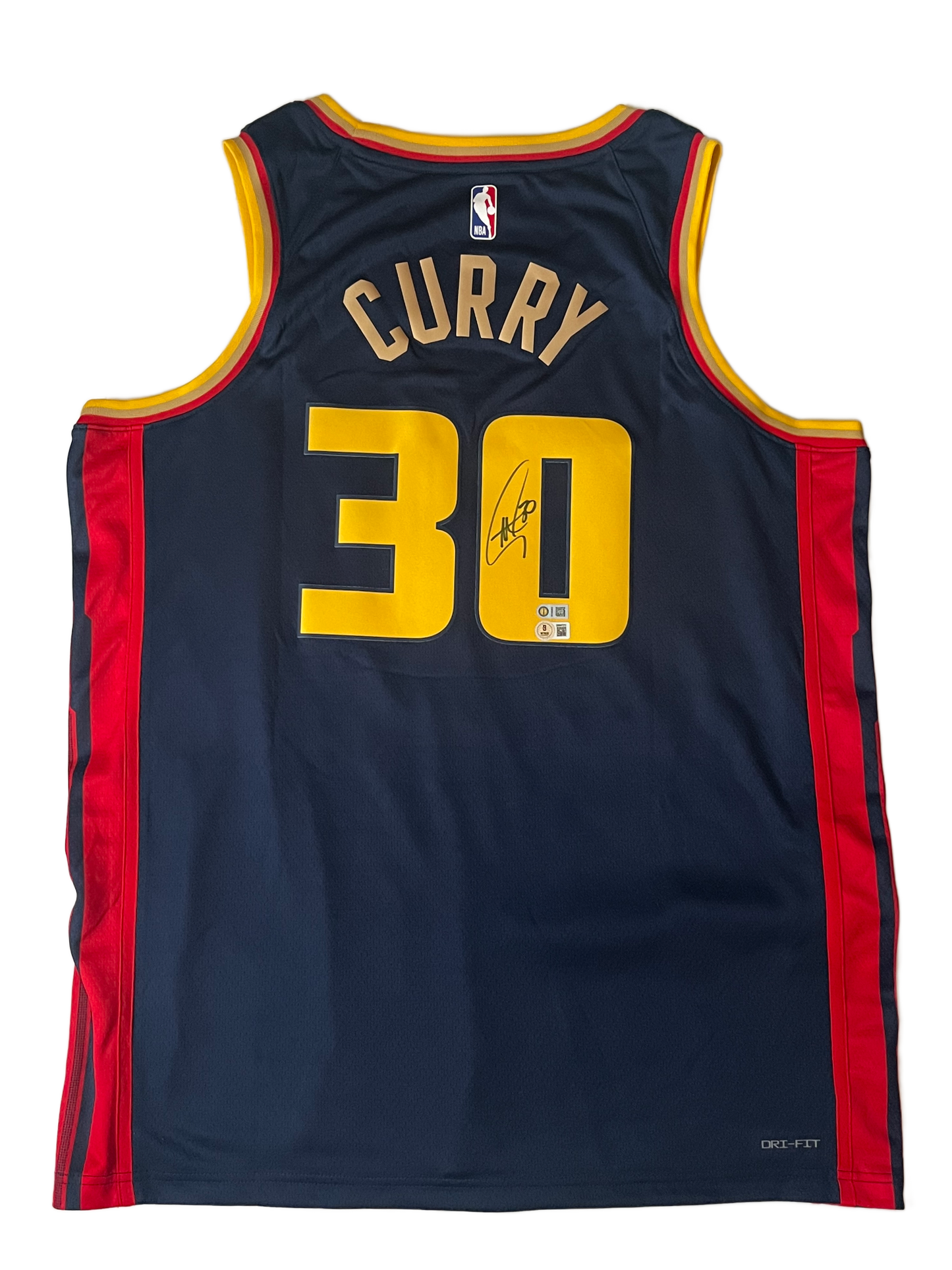 Stephen Curry Golden State Warriors Signed Nike Navy Swingman Jersey