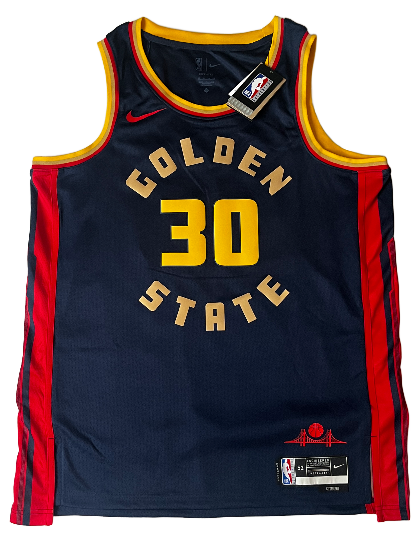 Stephen Curry Golden State Warriors Signed Nike Navy Swingman Jersey