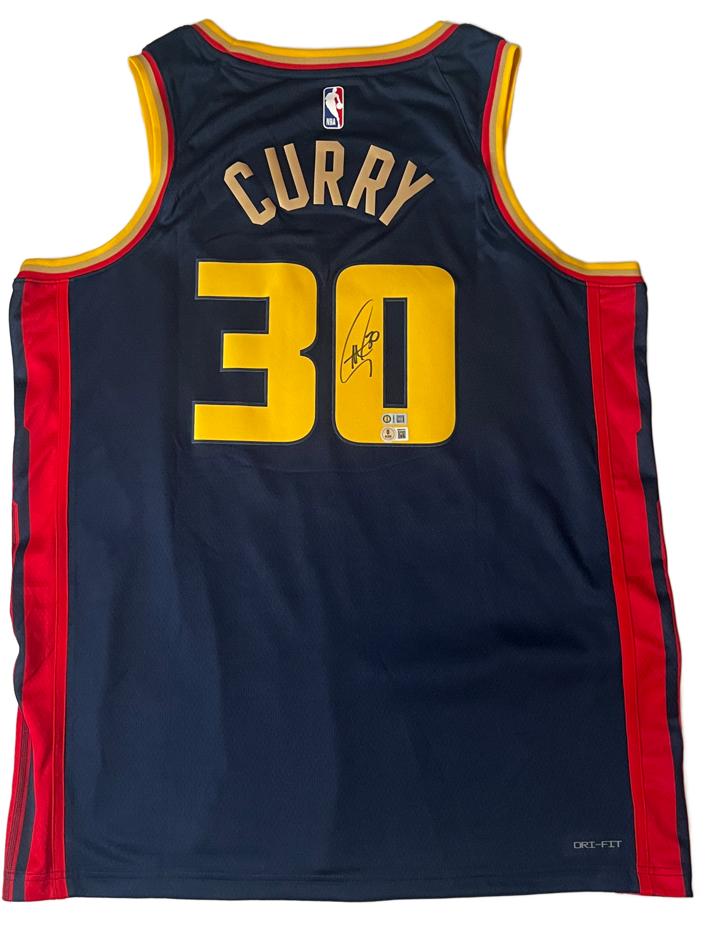 Stephen Curry Golden State Warriors Signed Nike Navy Swingman Jersey