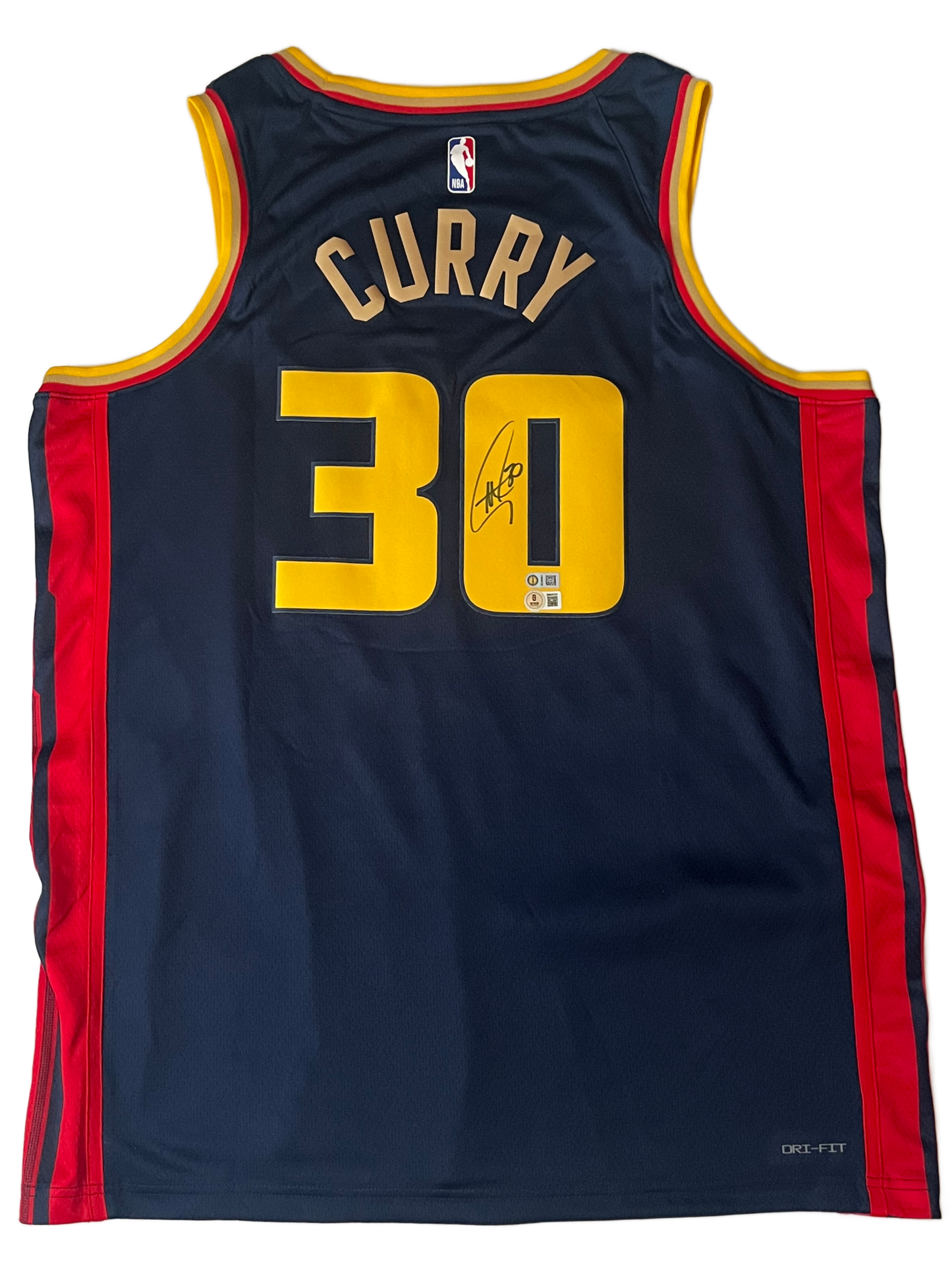 Stephen Curry Golden State Warriors Signed Nike Navy Swingman Jersey