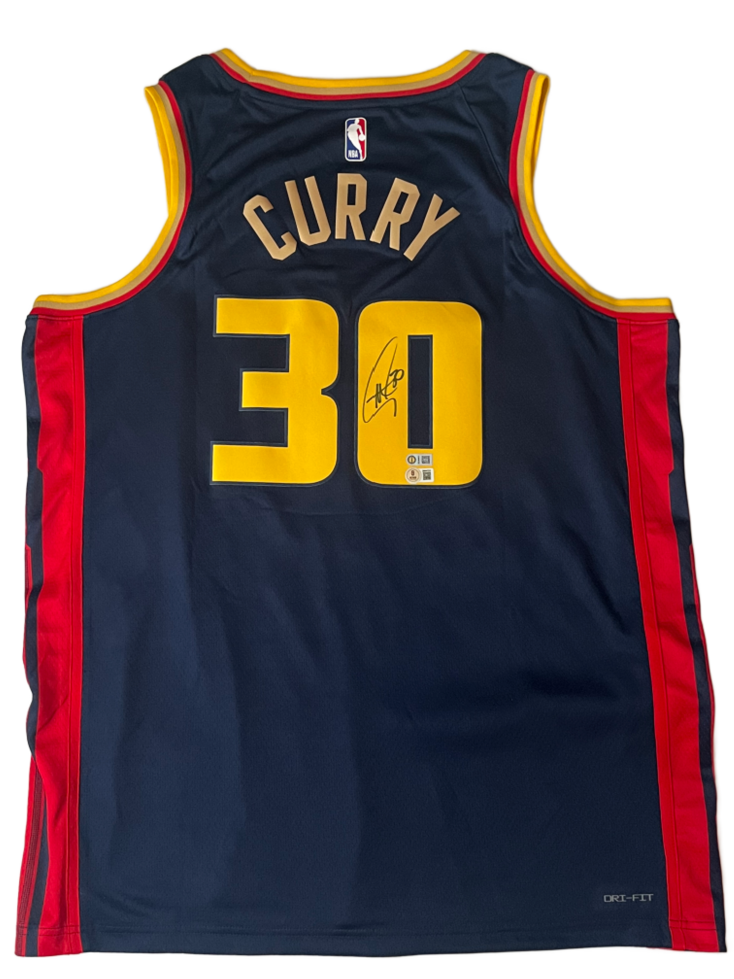 Stephen Curry Golden State Warriors Signed Nike Navy Swingman Jersey