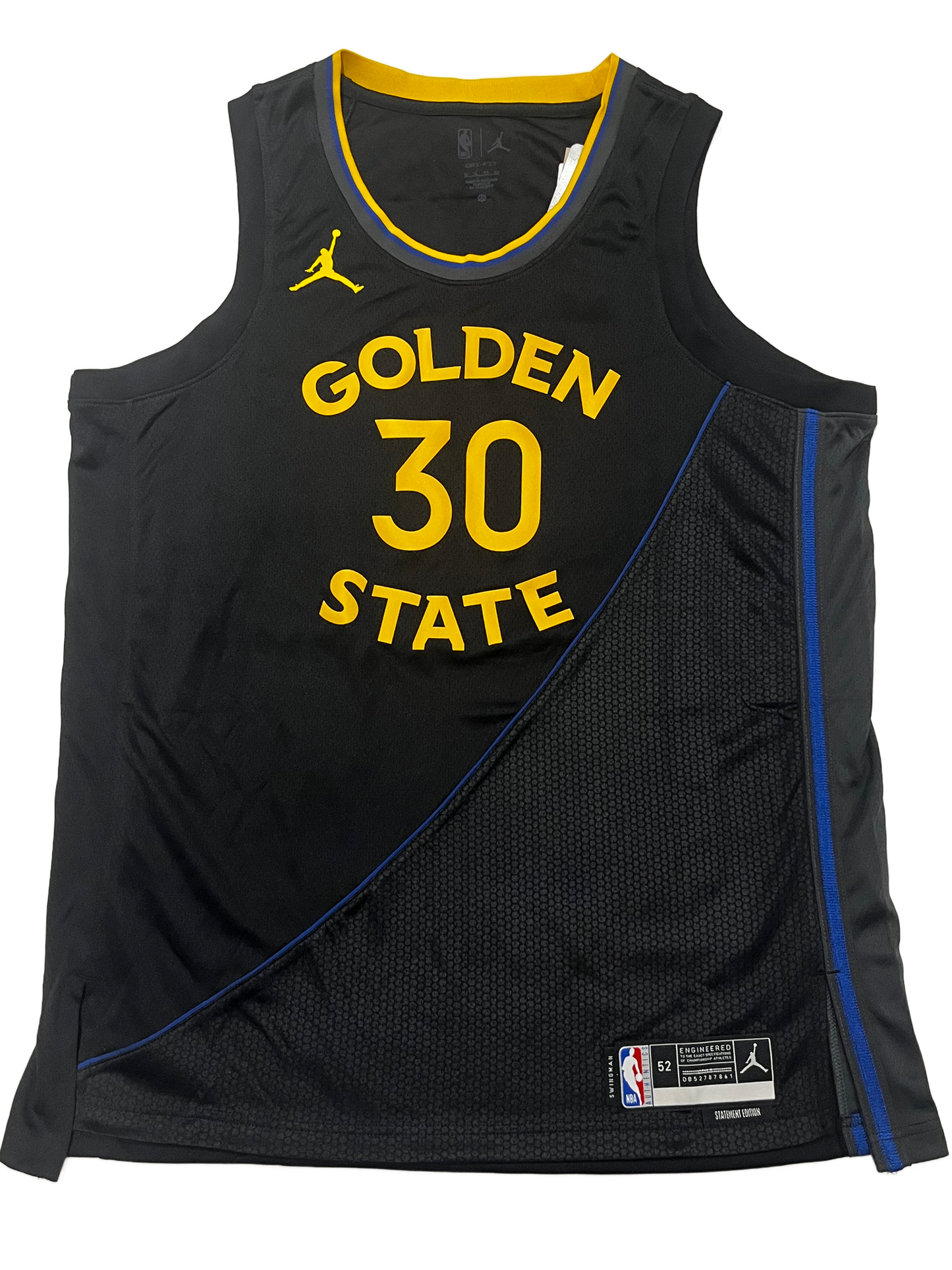 Stephen Curry Signed Jordan Black Statement Swingman Jersey USA SM JSA LOA