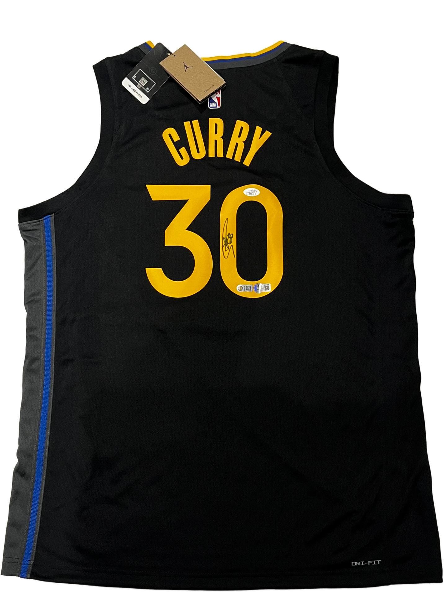 Stephen Curry Signed Jordan Black Statement Swingman Jersey USA SM JSA LOA
