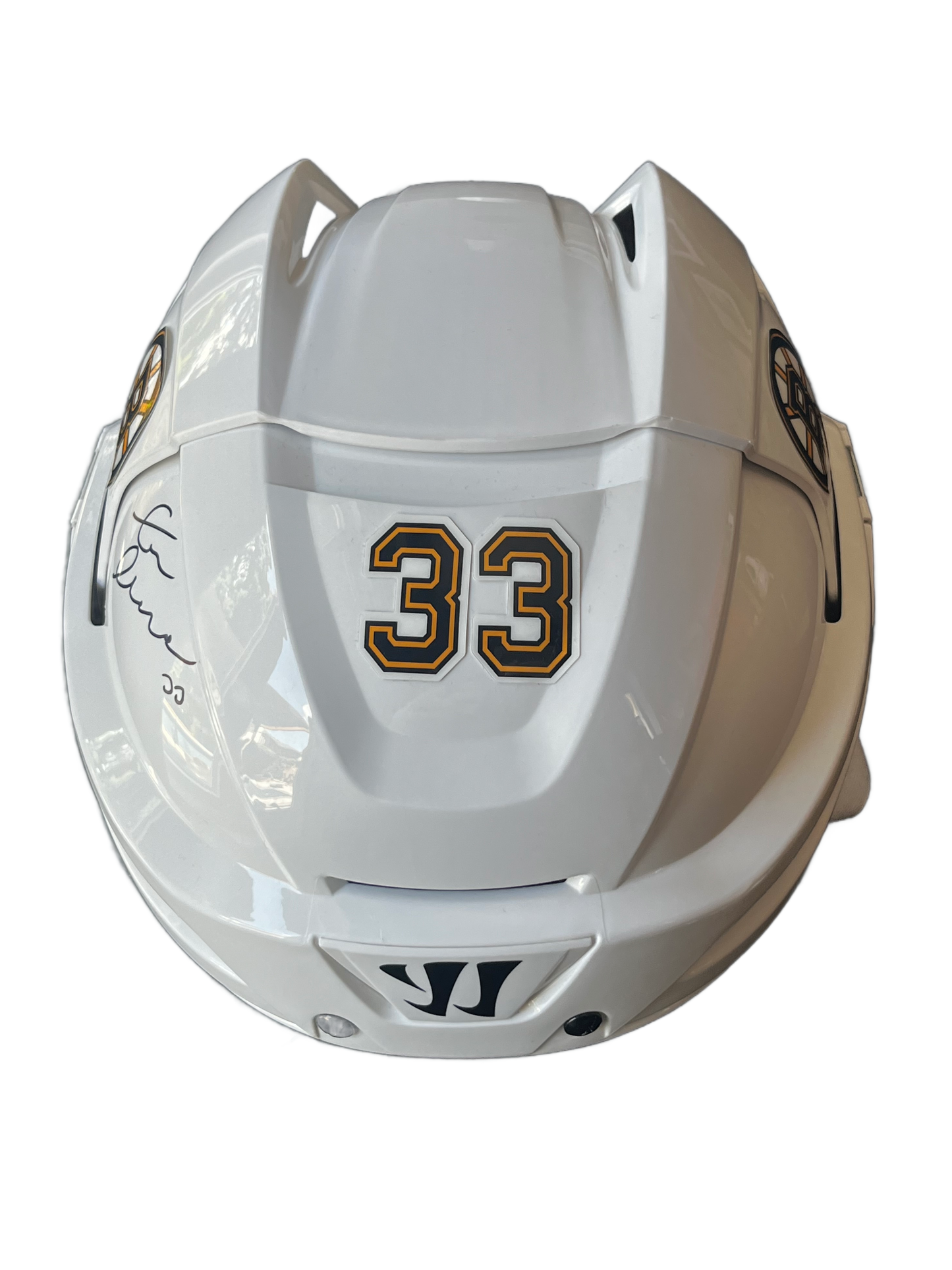 Zdeno Chara "Big Z" Autographed Boston Bruins White Hockey Helmet