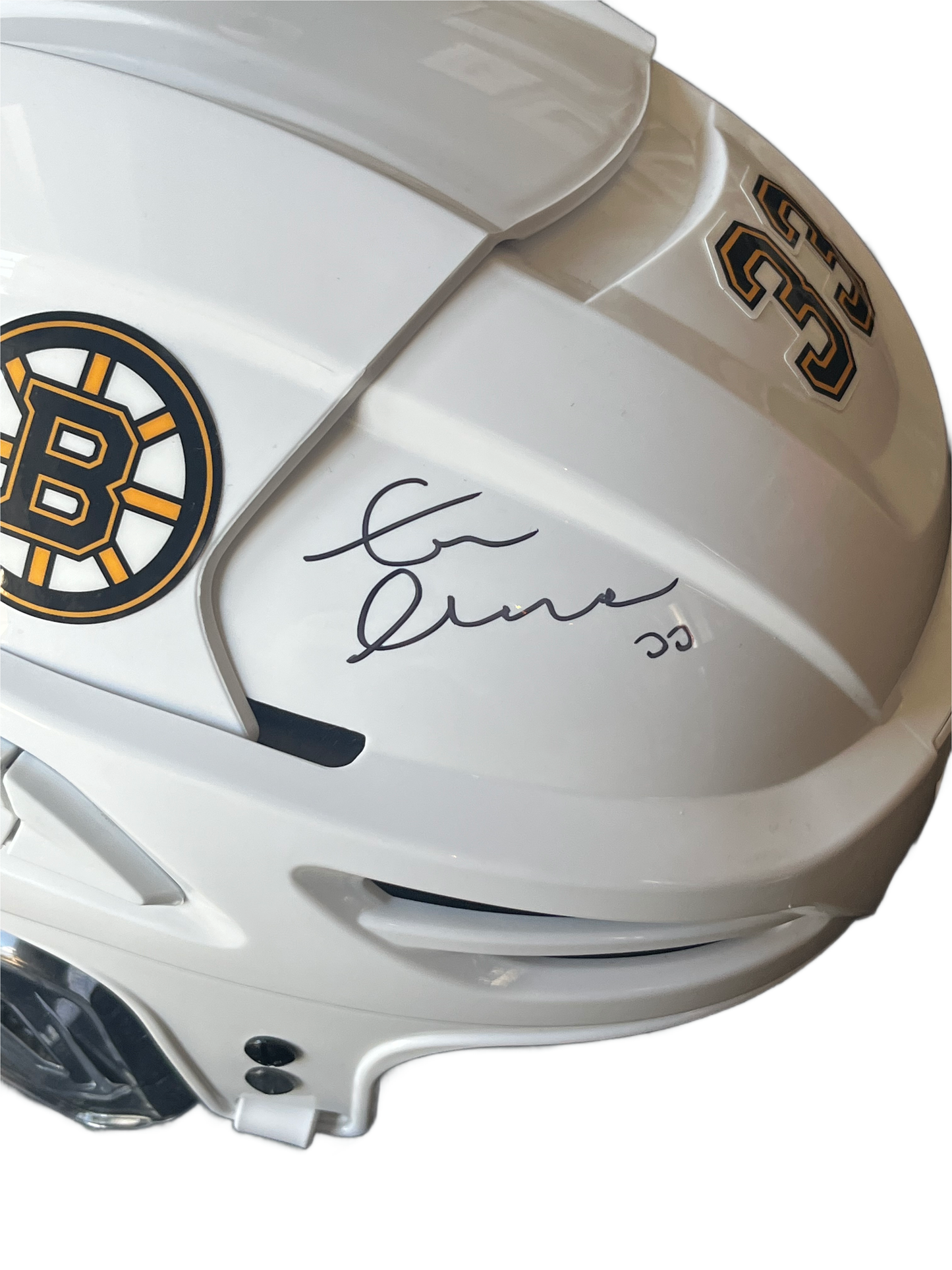Zdeno Chara "Big Z" Autographed Boston Bruins White Hockey Helmet