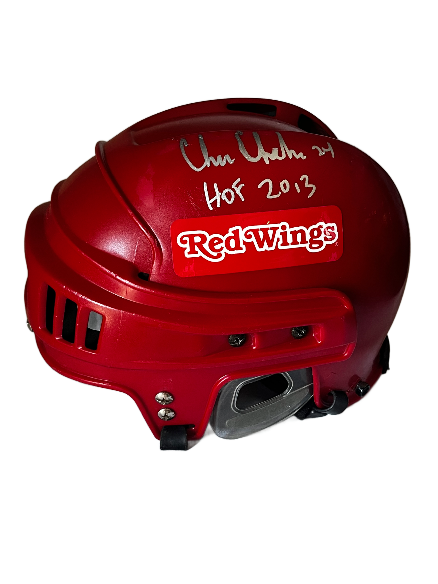 Chris Chelios Autographed Detroit Red Wings Vintage CCM Helmet