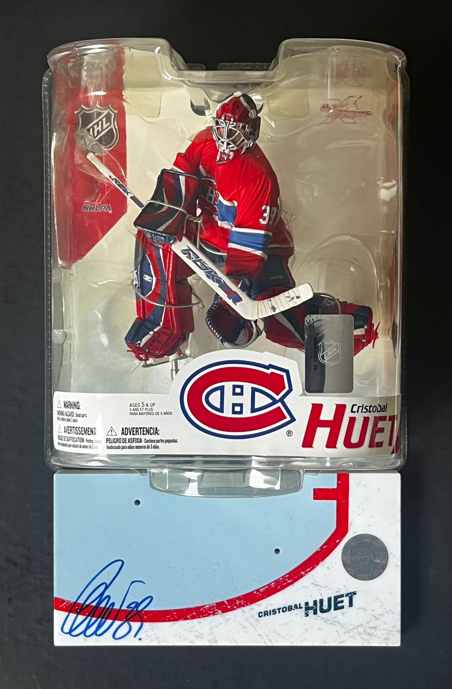 Christobal Huet Autographed McFarlane Figure