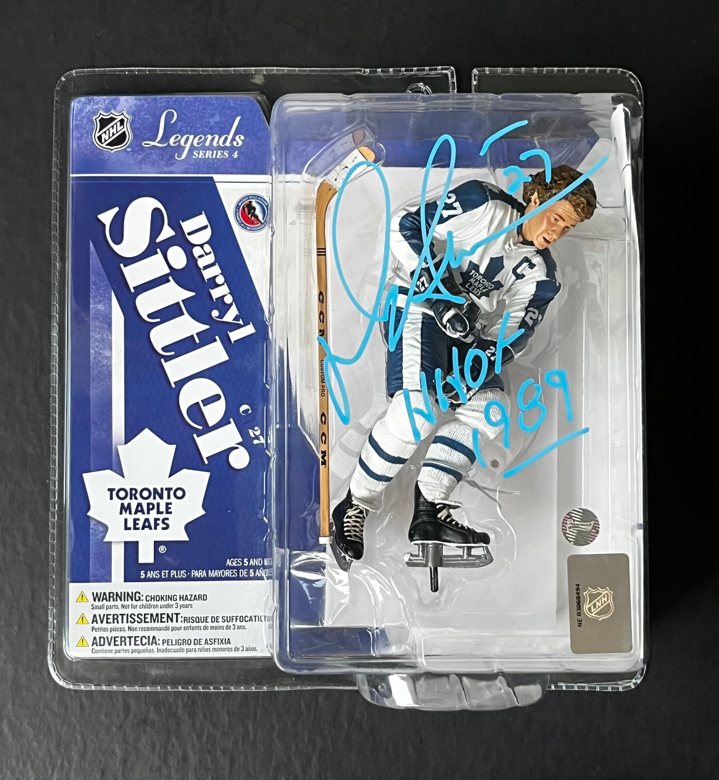 Darryl Sittler Autographed McFarlane Figure