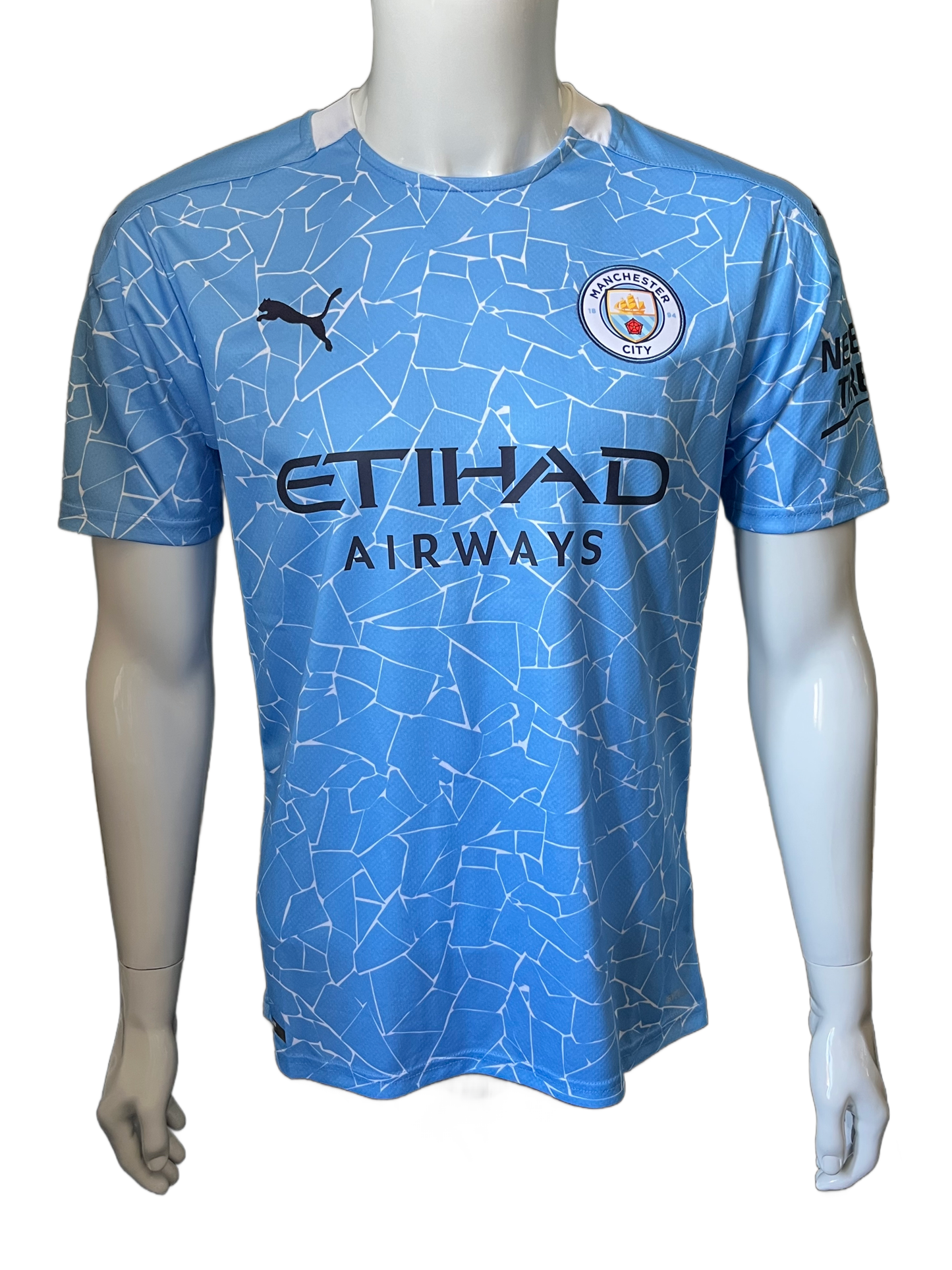 Kevin De Bruyne Autographed Manchester City 20-21 Soccer Jersey