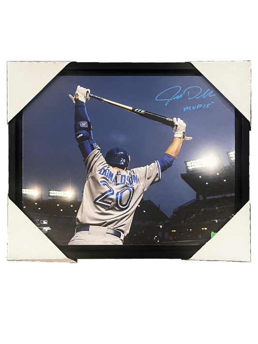 Josh Donaldson Autographed Toronto Blue Jays Framed Canvas