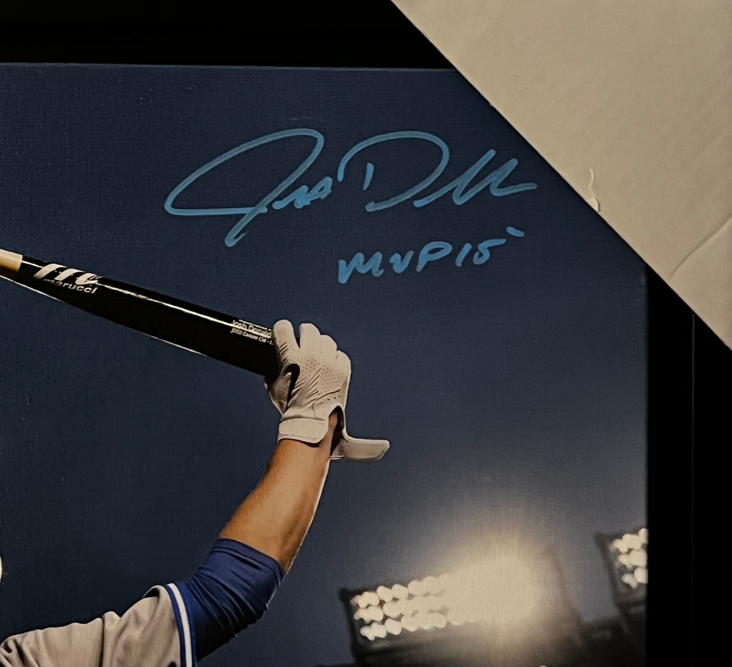 Josh Donaldson Autographed Toronto Blue Jays Framed Canvas