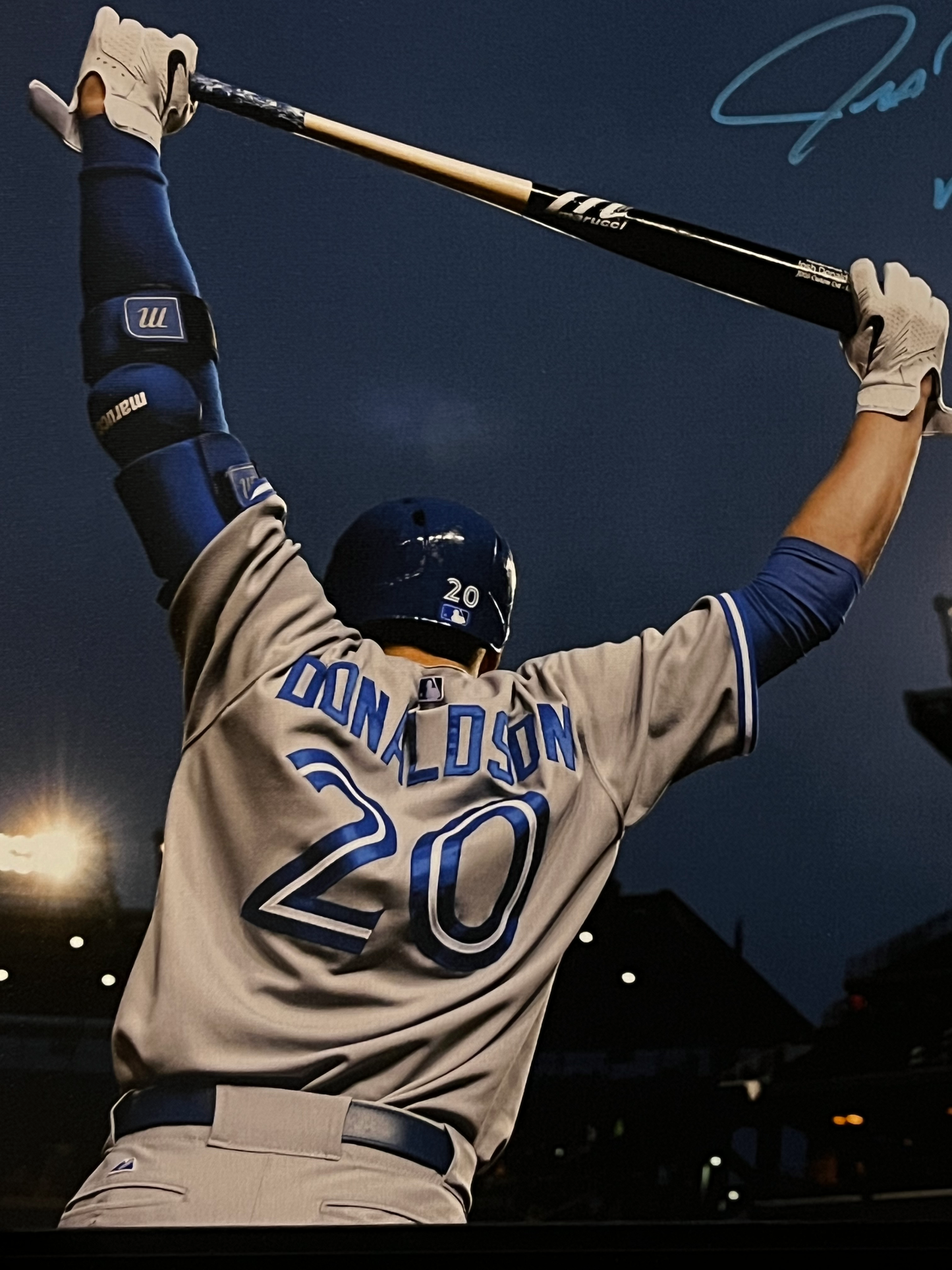 Josh Donaldson Autographed Toronto Blue Jays Framed Canvas