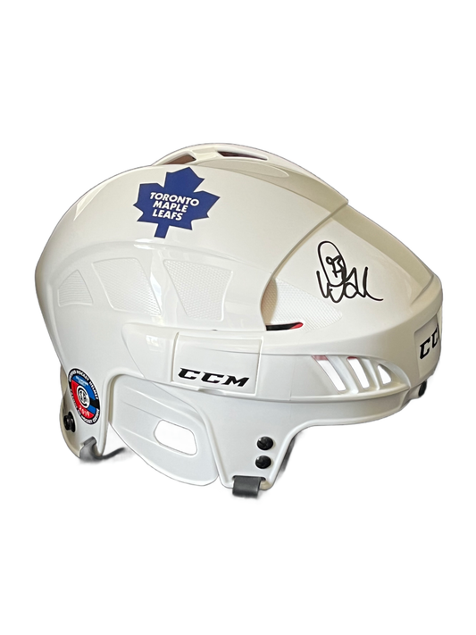Doug Gilmour Autographed Toronto Maple Leafs White CCM Helmet