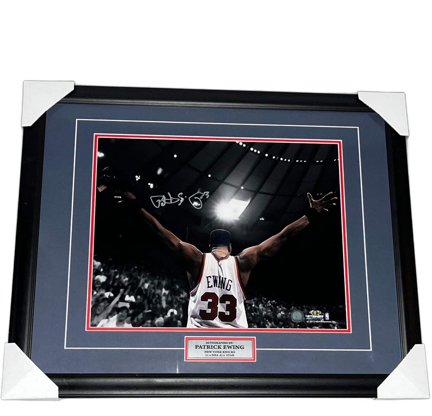 Patrick Ewing Autographed Framed 16x20 Steiner Sports