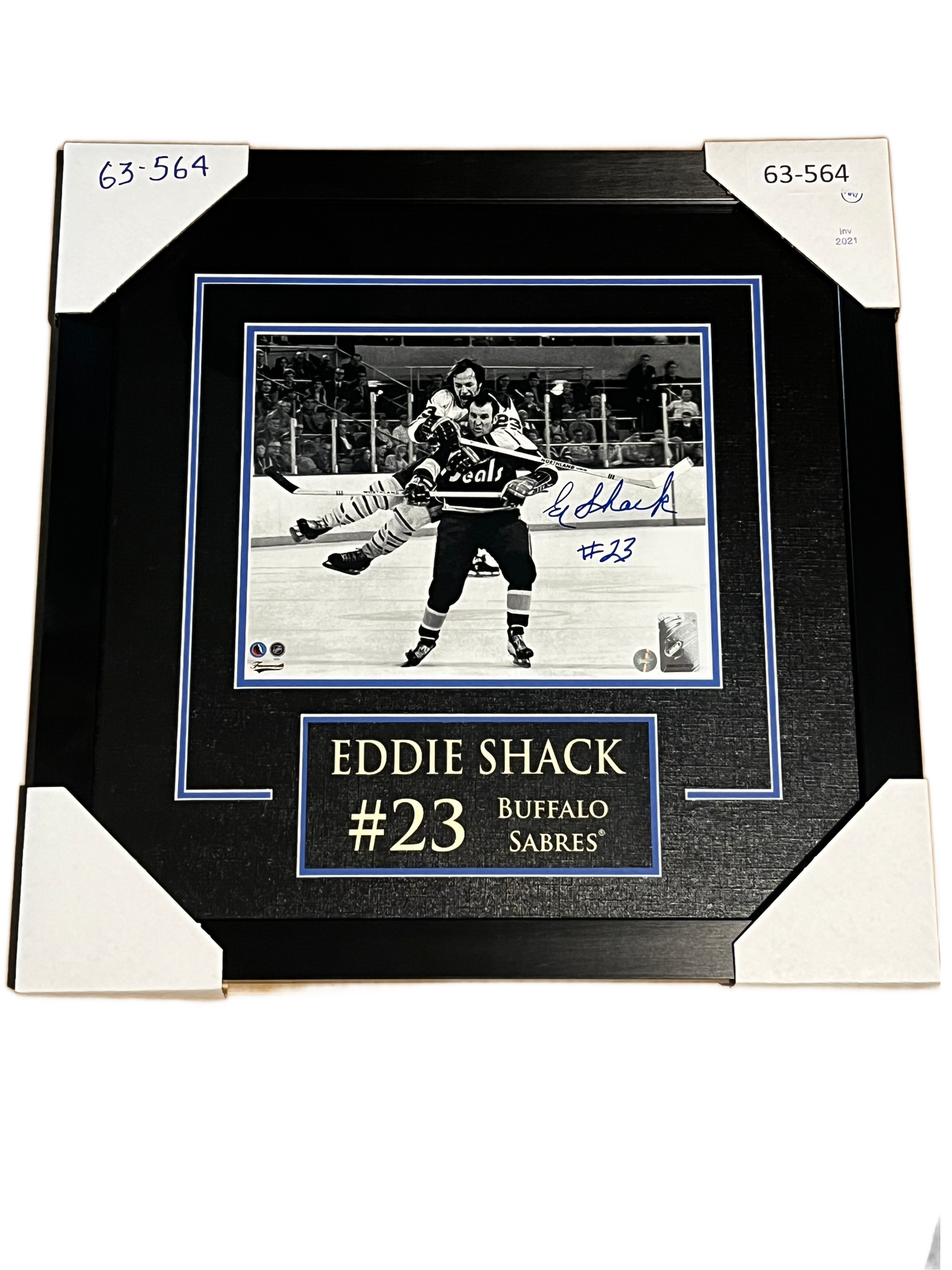 Eddie Shack Buffalo Sabres Autographed Framed 8x10