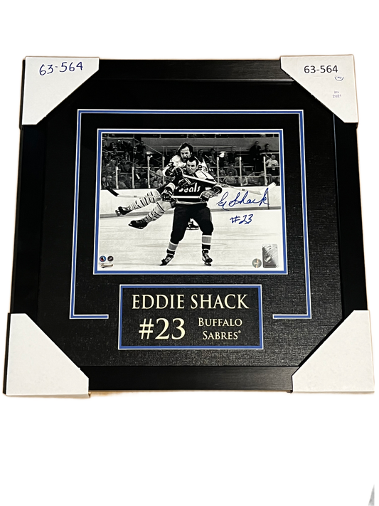 Eddie Shack Buffalo Sabres Autographed Framed 8x10