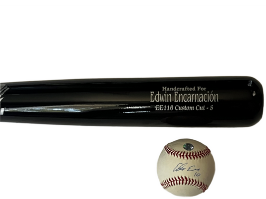 Toronto Blue Jays Edwin Encarnacion Baseball Bat And Autographed Baseball