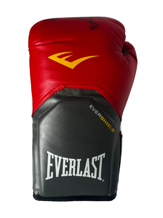 George Chuvalo Autographed Red Everlast Boxing Glove