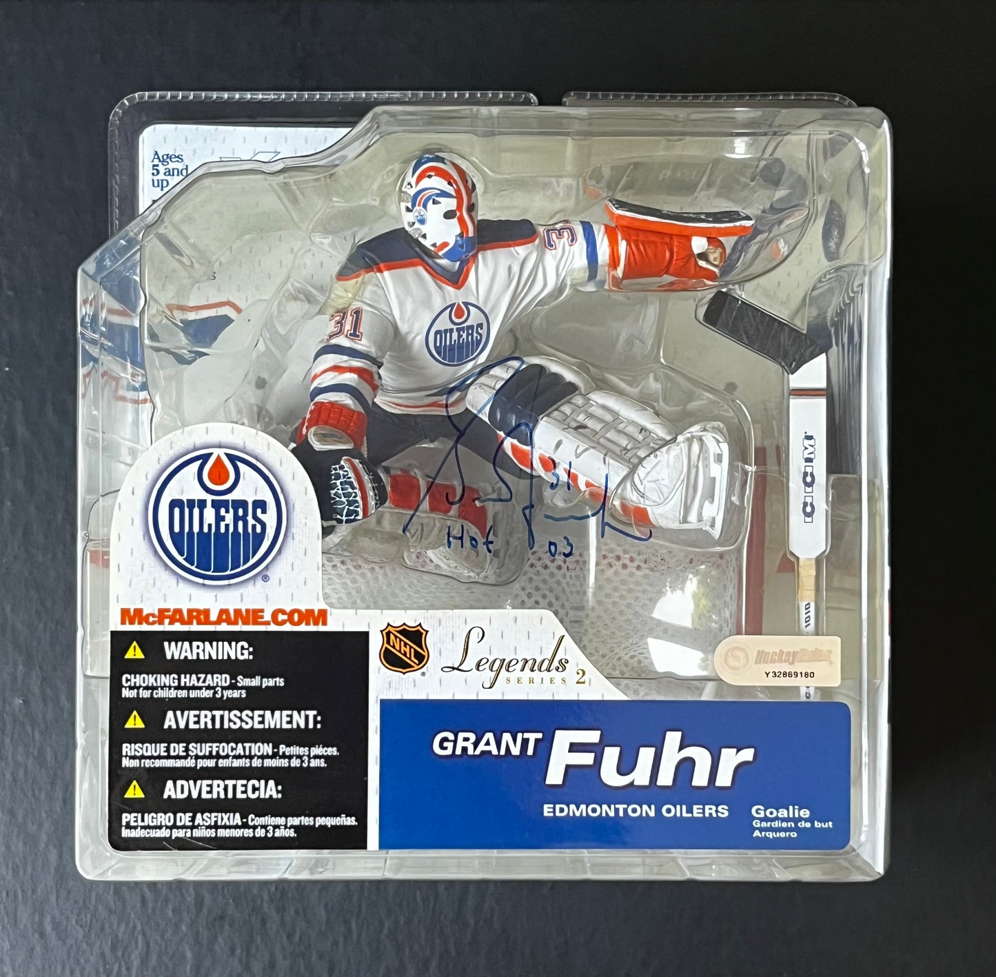Grant Fuhr Autographed McFarlane Figure