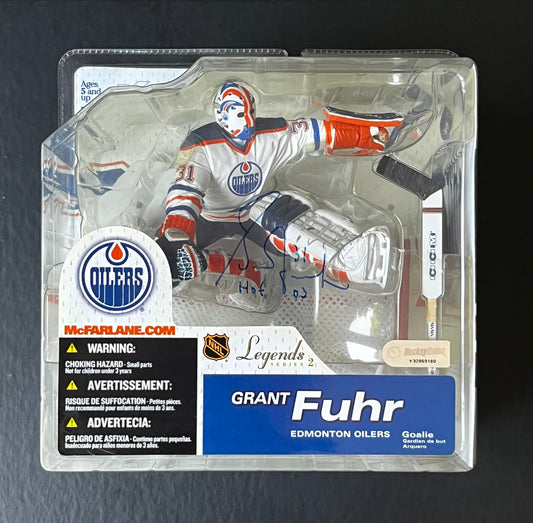 Grant Fuhr Autographed McFarlane Figure