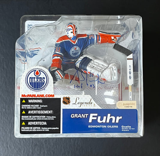 Grant Fuhr Autographed McFarlane Figure